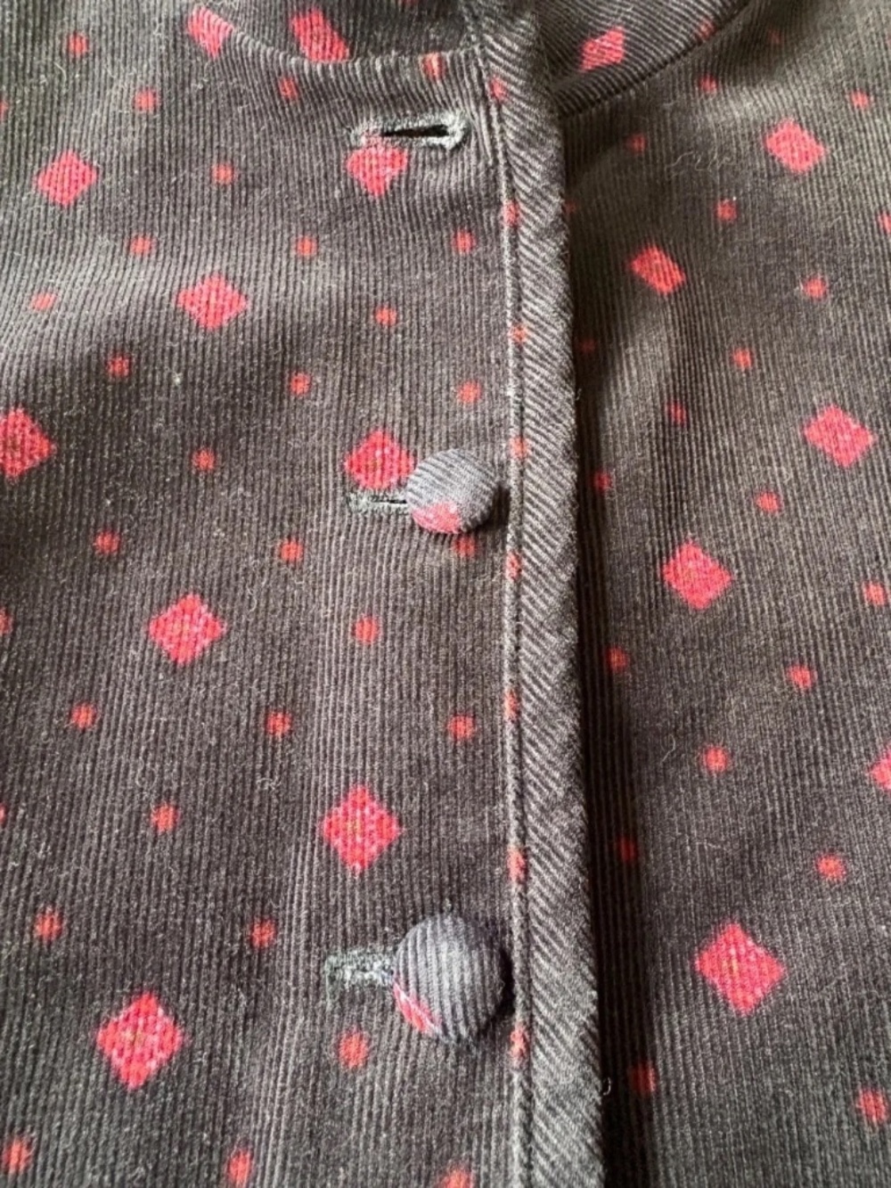 Vintage Laura Ashley Black Corduroy Cottagecore Prairie Dress UK Size 8 Feminine - Picture 4 of 15